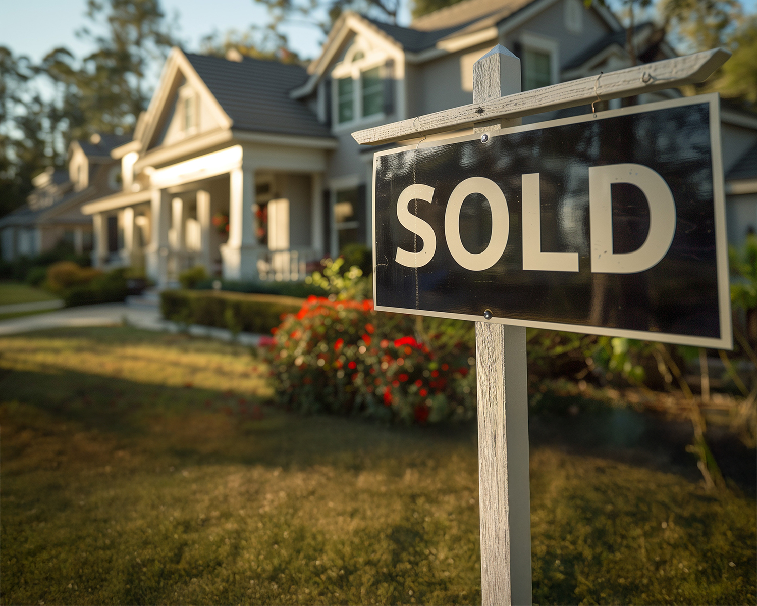 edwardsville illinois title and closing services with house with a sold sign - illini title